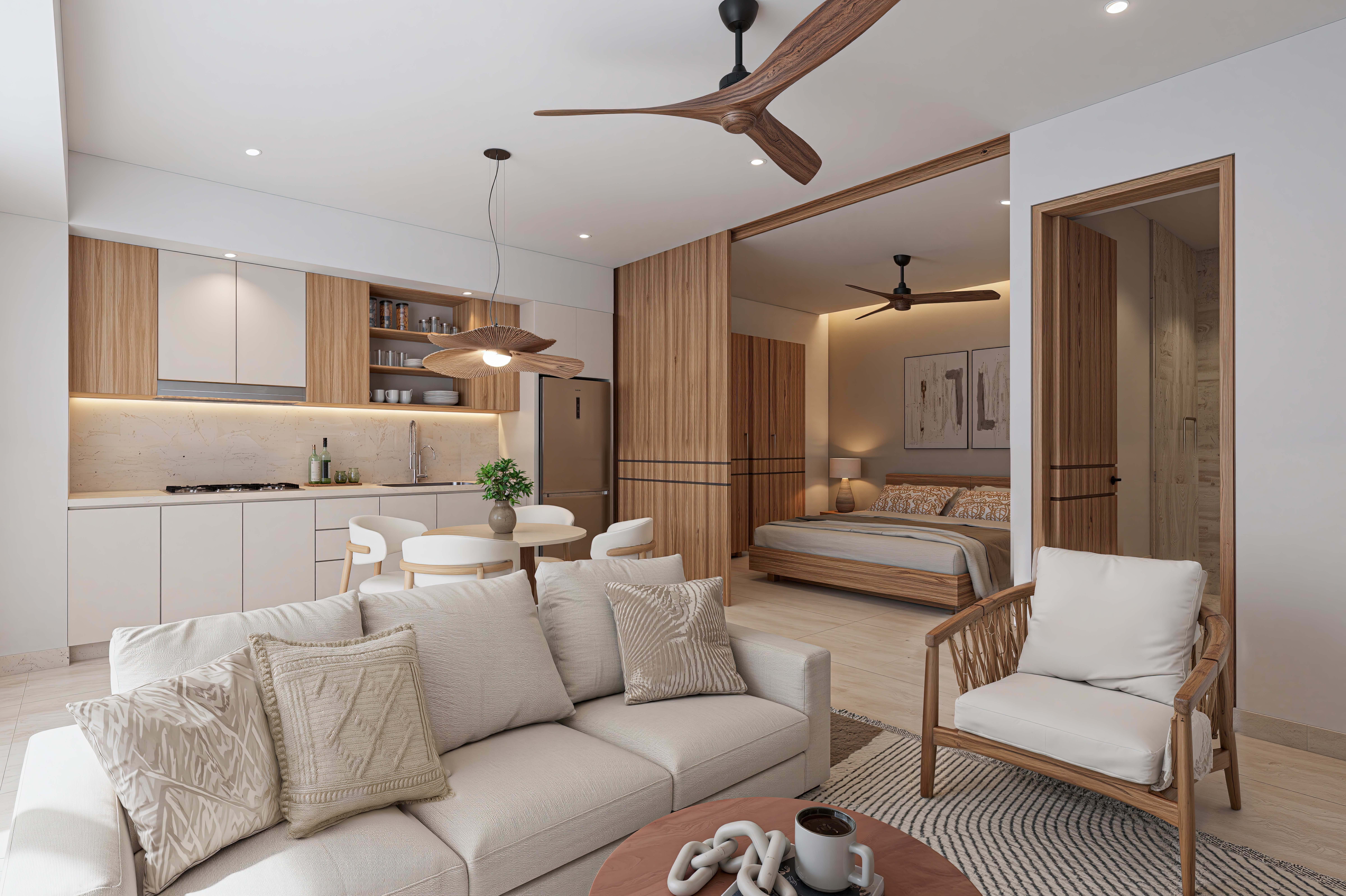 Studio interior render